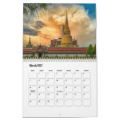Bangkok-Thailand Calendar カレンダー (3月 2027)