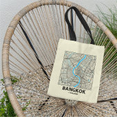 Bangkok, Thailand, City Map Tote Bag トートバッグ