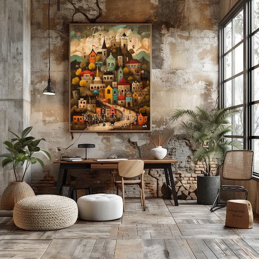 Bangkok: The Venice of the East - Whimsical Art ポスター