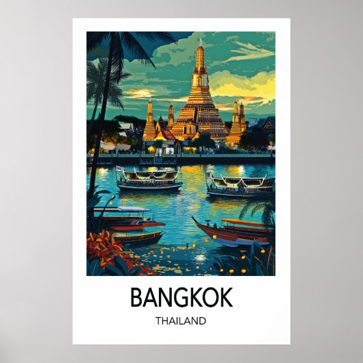 Bangkok Travel Poster ポスター (正面)