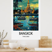 Bangkok Travel Poster ポスター (キッチン)