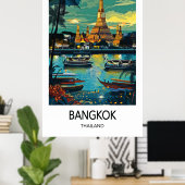 Bangkok Travel Poster ポスター (ホームオフィス)