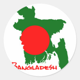 Bangladesch Map ラウンドシール