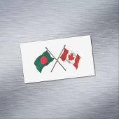 Bangladesh & Canada Flag Magnet – Cultural Pride マグネット名刺 (インサイチュ)