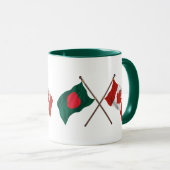 Bangladesh & Canada Flag Mug – Cultural Pride Gift マグカップ (正面右)