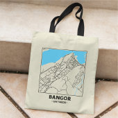 Bangor, Gwynedd City Map Tote Bag トートバッグ