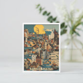 Bangor MEグラフィックデザイン カラフル ポストカード (スタンド正面)