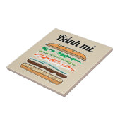 Banh Miベトナムサンドイッチフランス・パンのバゲット タイル (側面)