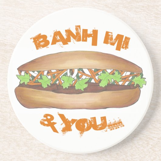 Banh Mi & Youポークサンドイッチベトナム料理グルメ コースター (正面)
