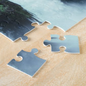 Baniasの滝および賛美歌の104:13 ジグソーパズル (側面)