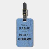 Banjoなし – Bluegrass ラゲッジタグ (正面縦)