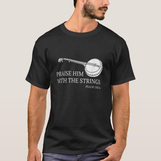 BanjoはBluegrass Guitarで彼を賞賛 Tシャツ (正面)