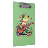 Banjoよくはしゃぐ付きカエル – かわいいミュージカル両生類 クリップボード (右)