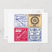 Banjoストリングポストカード ポストカード (正面/裏面)