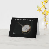 BANJOピッカーの誕生日応答 カード (黄色い花)