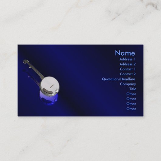 Banjoプロファイルカード 名刺 (正面)