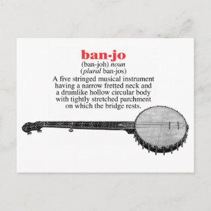 Banjo定義はがき ポストカード