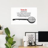 Banjo定義ポスター ポスター (ホームオフィス)