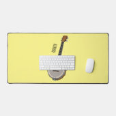 Banjo漫画イラストレーション デスクマット (キーボード&マウス)