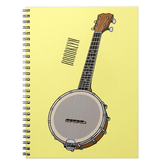 Banjo漫画イラストレーション ノートブック (正面)