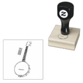 Banjo漫画イラストレーション ラバースタンプ (押印)