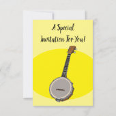 Banjo漫画イラストレーション 招待状 (裏面)