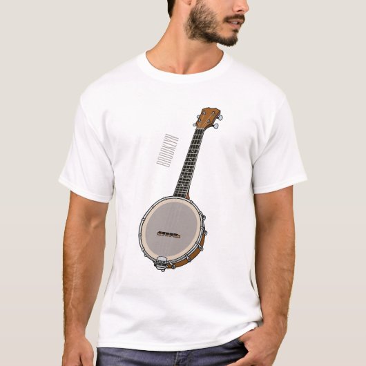 Banjo漫画イラストレーション Tシャツ (正面)