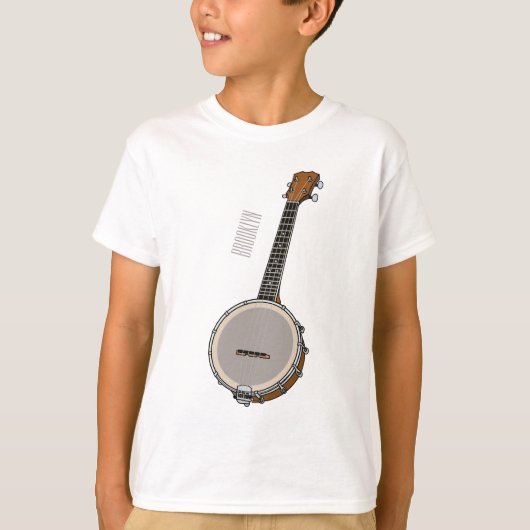 Banjo漫画イラストレーション Tシャツ (正面)