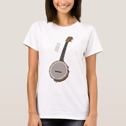 Banjo漫画イラストレーション Tシャツ (正面)