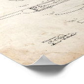 Banjo特許 – 古い外観 ポスター (角)