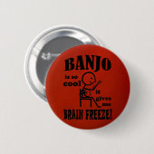 Banjo、脳凍結 缶バッジ (正面&裏面)