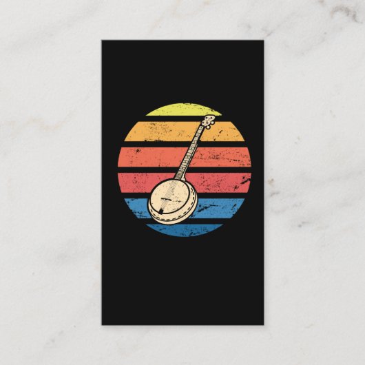 Banjo Bluegrass Geschenk für Musiker 名刺 (正面)