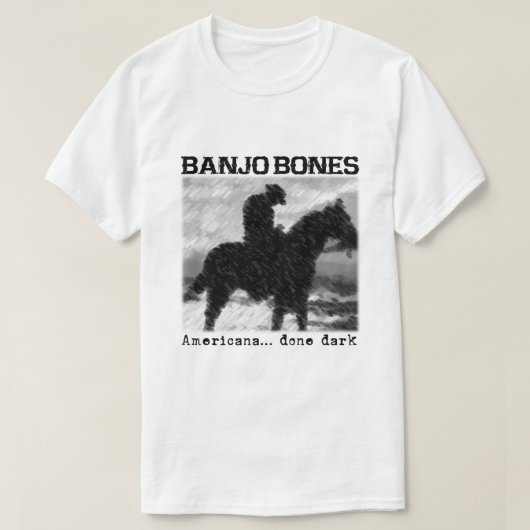 Banjo Bones Americana Done Dark T-Shirt Tシャツ (デザイン正面)