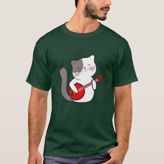 Banjo Cat friends Tシャツ (正面)