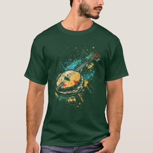 Banjo Graffiti funny Tシャツ (正面)