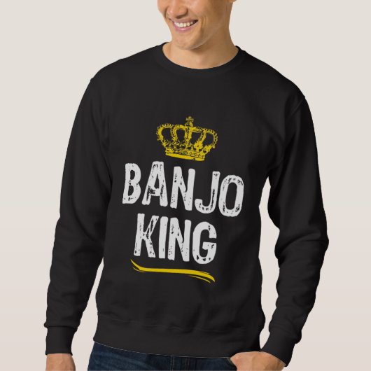 Banjo King Men Boys Player Cool Banjoist スウェットシャツ (正面)