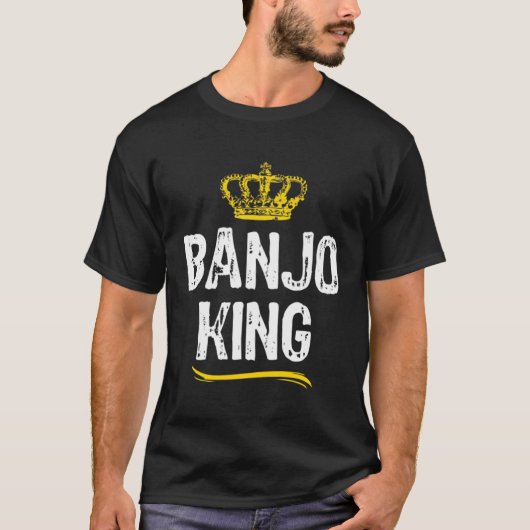 Banjo King Men Boys Player  Cool Banjoist Tシャツ (正面)