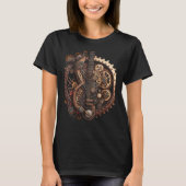 Banjo music instrument Graphic steampunk Tシャツ (正面)