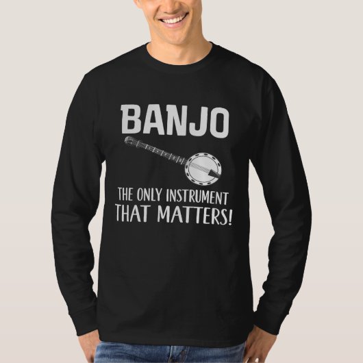 Banjo Music Instrument Joke Tシャツ (正面)