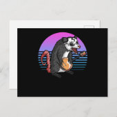 Banjo Opossum Folk Country Music Lover ポストカード (正面/裏面)