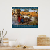 Banjo Paterson Lyrics and StでMatildaをウォッジング ポスター (キッチン)