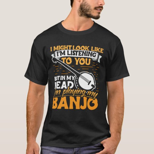 Banjo Player Apparel Instrument for Men Women Tシャツ (正面)
