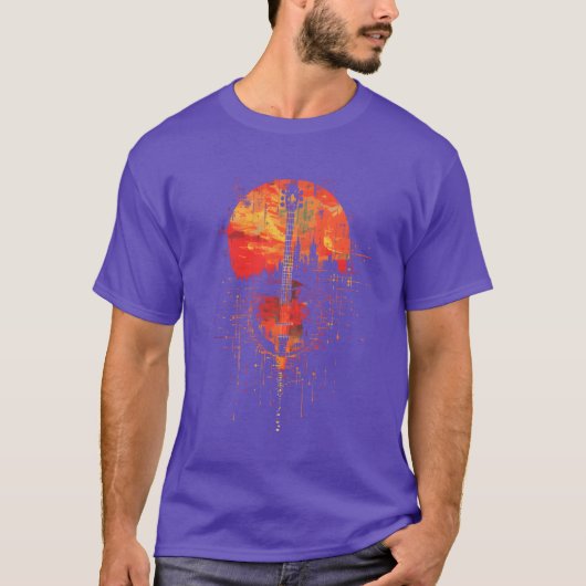 Banjo Retrowave funny Tシャツ (正面)