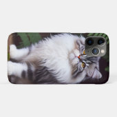 Banjo the Persian：ふわふわの灰色と白の喜び Case-Mate iPhoneケース (裏面(横))