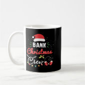 Bank Christmas Crew Funny Banker Matching  コーヒーマグカップ (左)