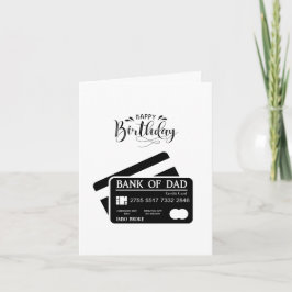 Bank Of Dad Funny Birthday Card カード