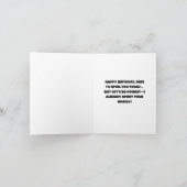 Bank Of Dad Funny Birthday Card カード (内部)