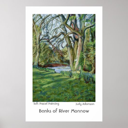 Bank of River Monnow, Allt yr Ynys：ポスター/プリント ポスター (正面)