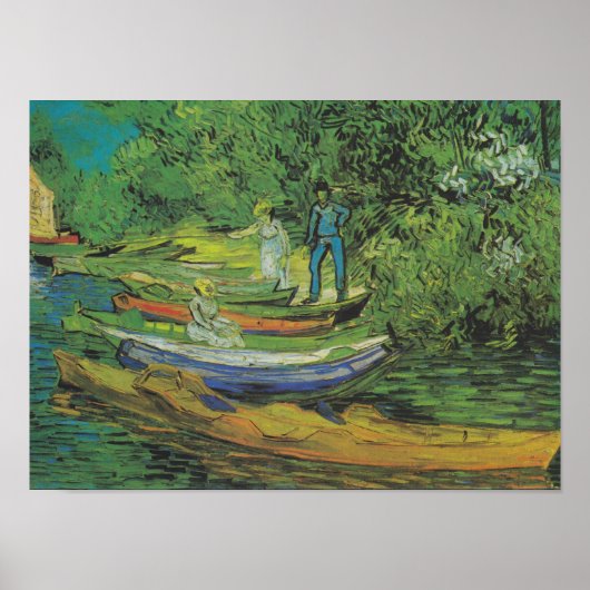 Bank of the Oise at Auvers by Van ゴッホ ポスター (正面)