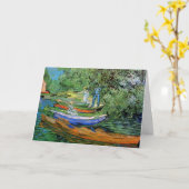 Bank of the Oise at Auvers by Vincent van ゴッホ カード (黄色い花)